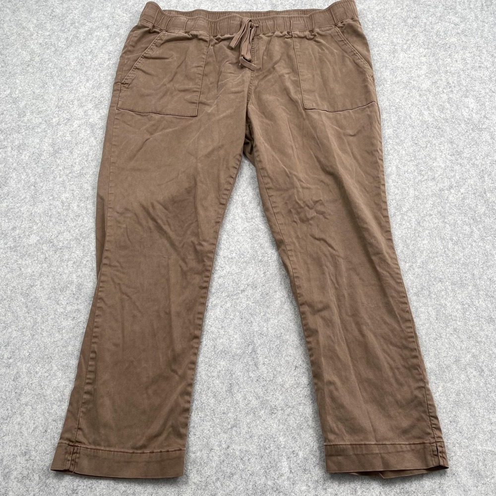 Buffalo David Bitton Pants Womens XL (40x27) Brown Twill Chino Stretch